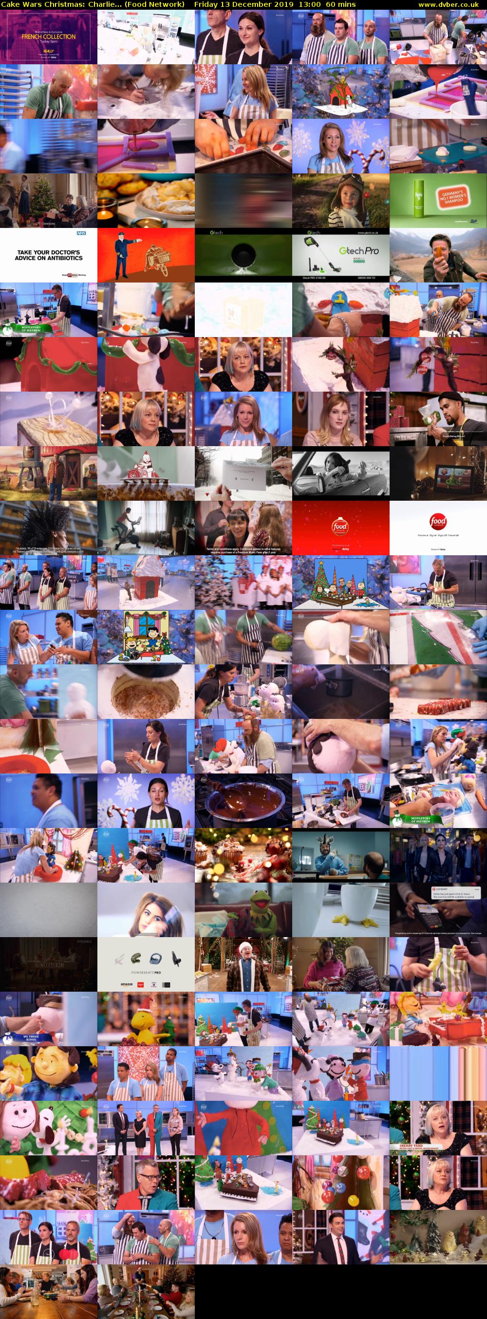 Cake Wars Christmas: Charlie... (Food Network) Friday 13 December 2019 13:00 - 14:00