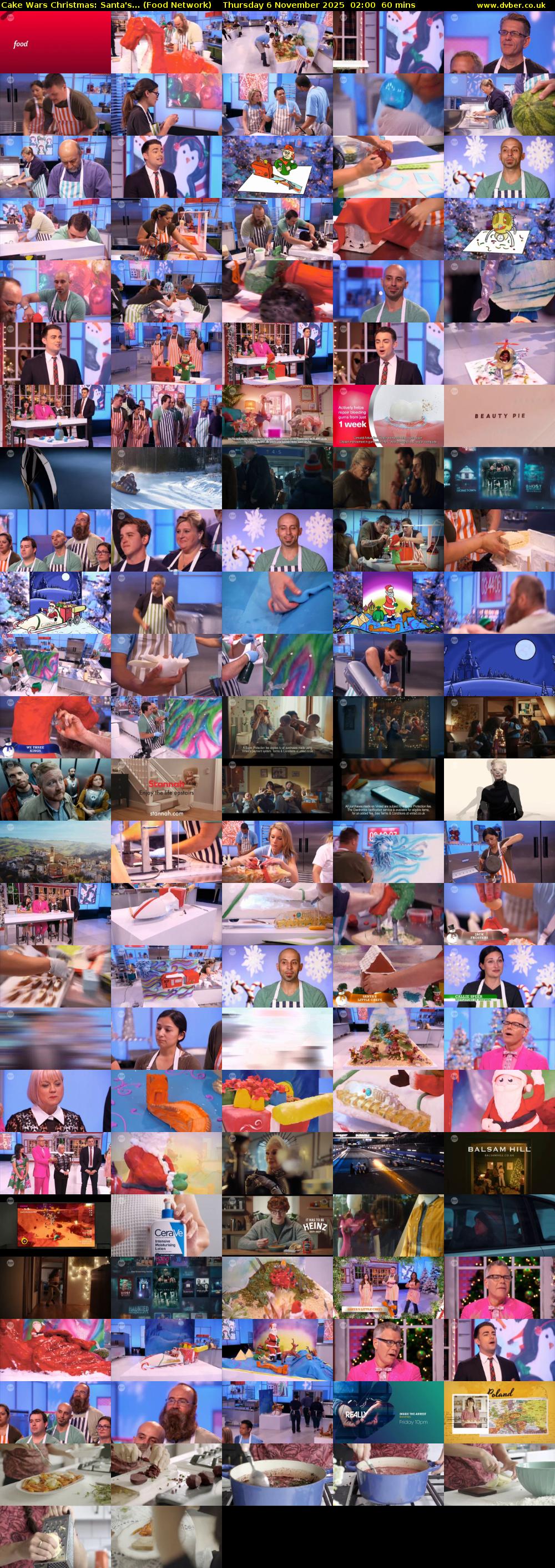 Cake Wars Christmas: Santa's... (Food Network) Thursday 6 November 2025 02:00 - 03:00