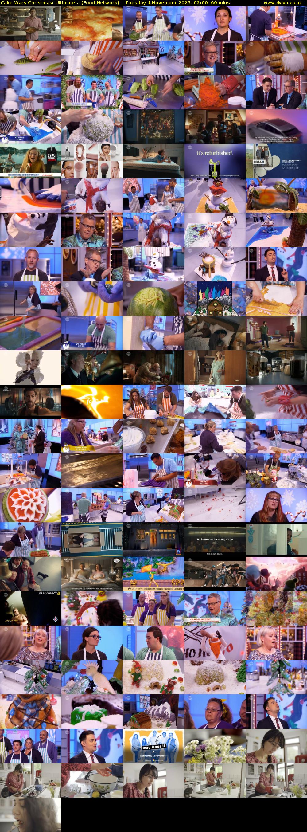 Cake Wars Christmas: Ultimate... (Food Network) Tuesday 4 November 2025 02:00 - 03:00