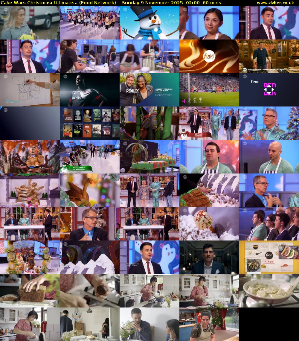 Cake Wars Christmas: Ultimate... (Food Network) Sunday 9 November 2025 02:00 - 03:00