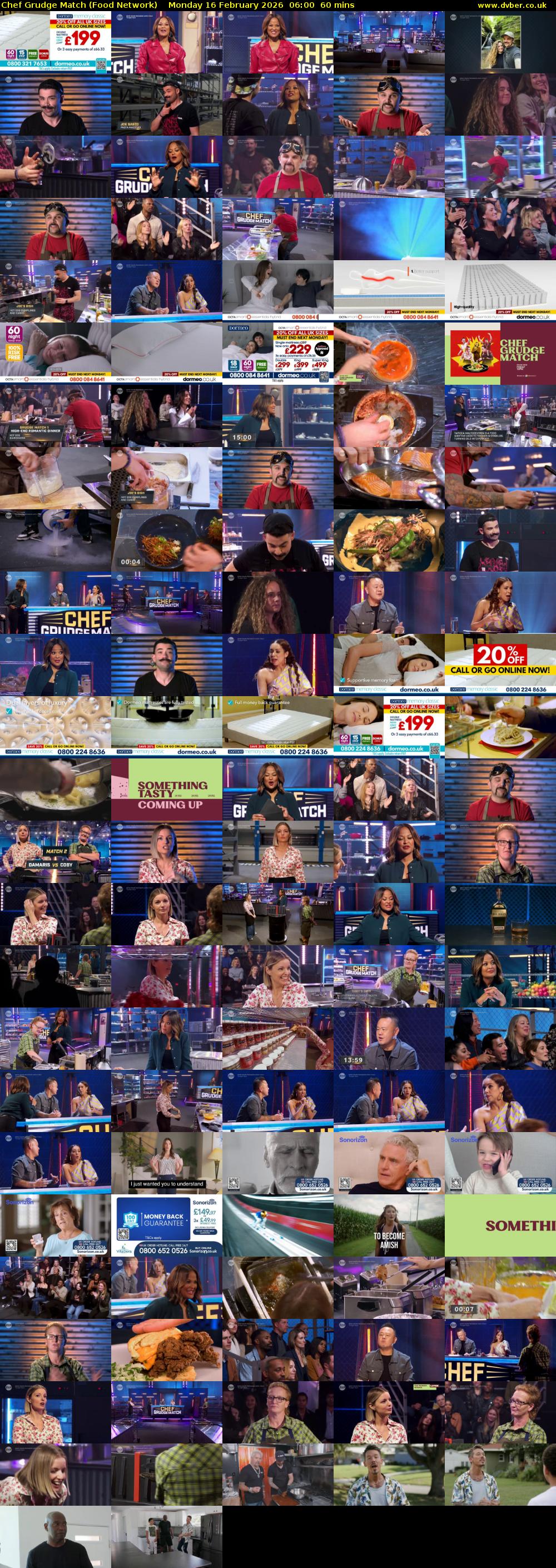Chef Grudge Match (Food Network) Monday 16 February 2026 06:00 - 07:00