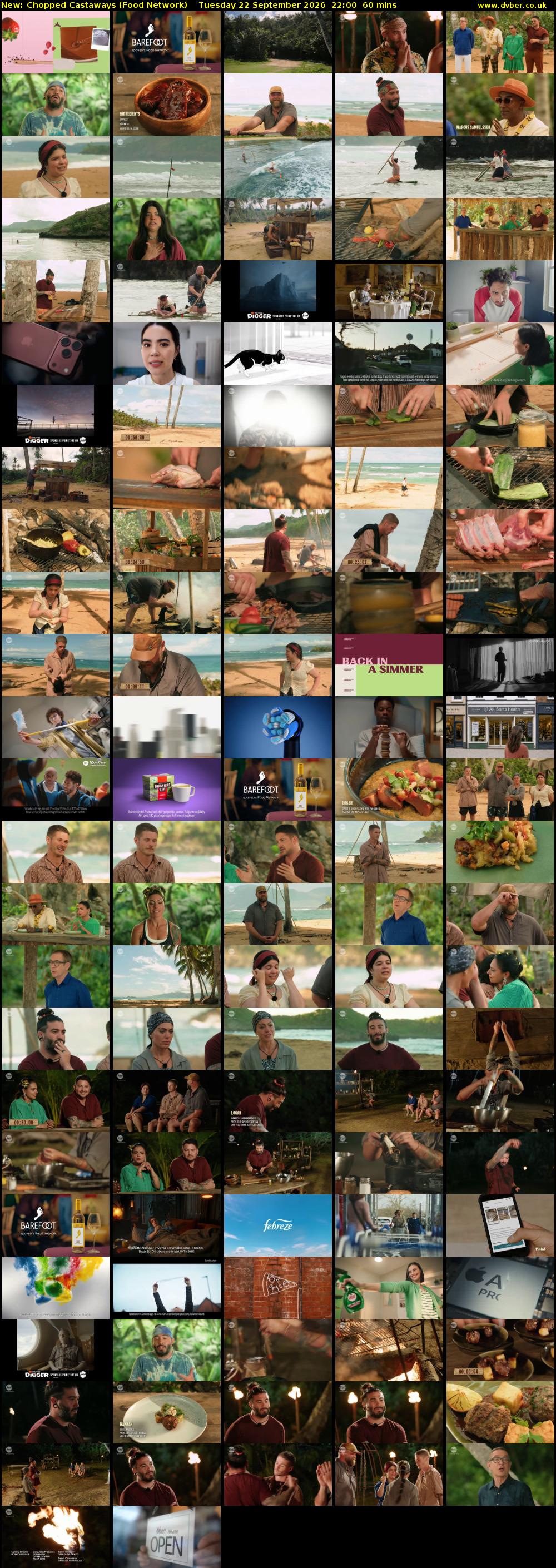 Chopped Castaways (Food Network) Tuesday 22 September 2026 22:00 - 23:00