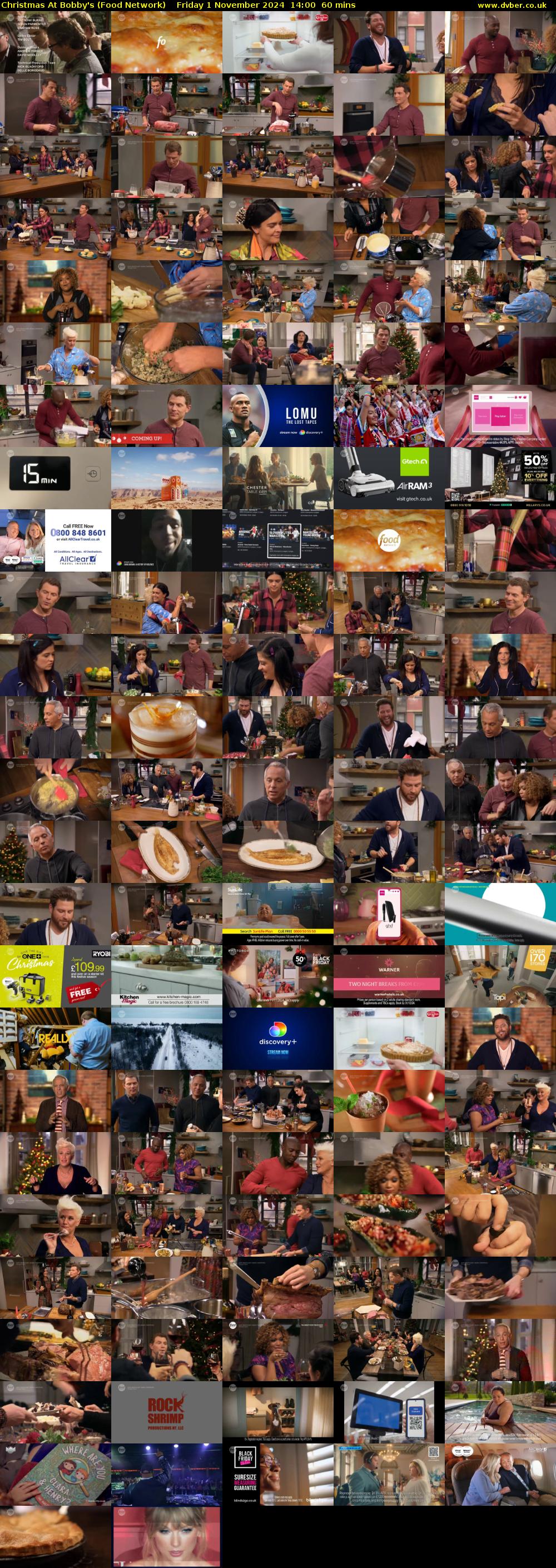 Christmas At Bobby's (Food Network) Friday 1 November 2024 14:00 - 15:00