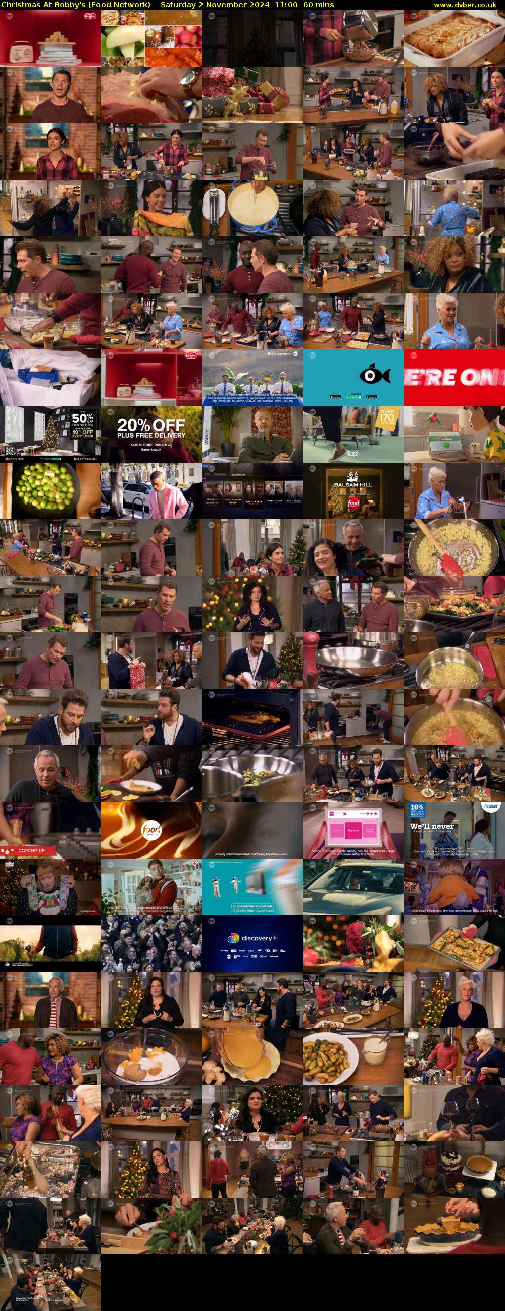 Christmas At Bobby's (Food Network) Saturday 2 November 2024 11:00 - 12:00