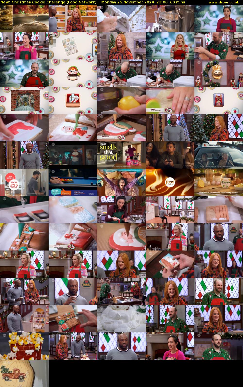 Christmas Cookie Challenge (Food Network) Monday 25 November 2024 23:00 - 00:00