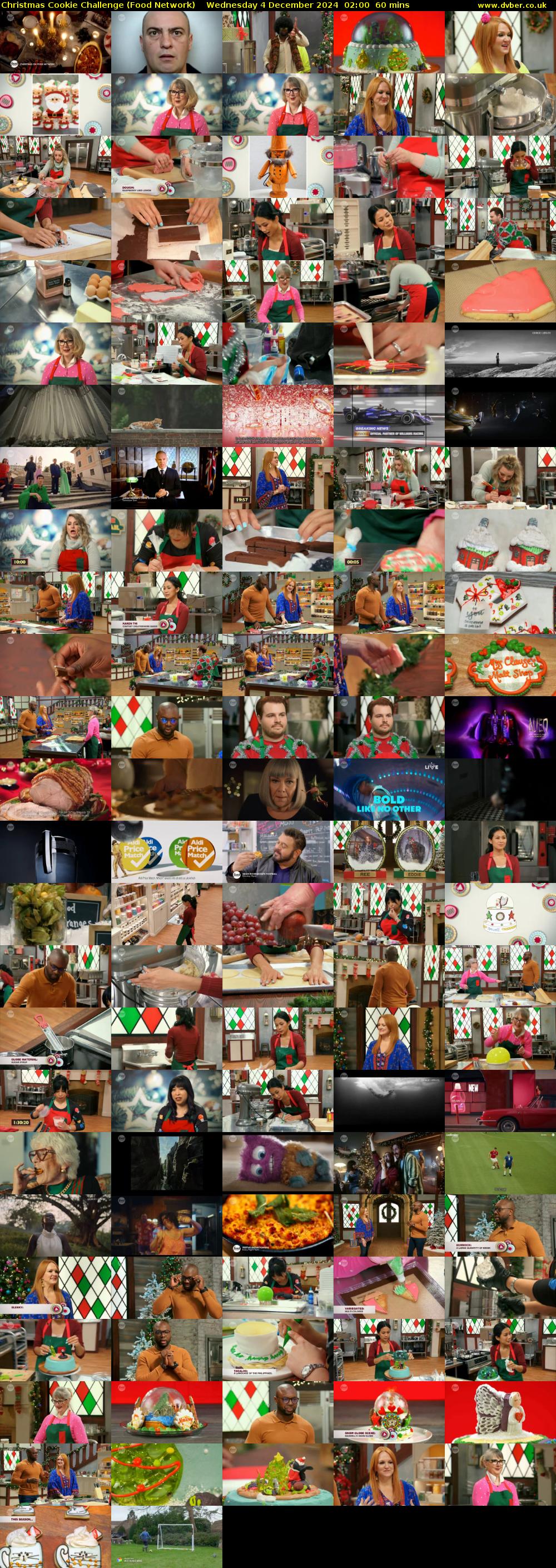 Christmas Cookie Challenge (Food Network) Wednesday 4 December 2024 02:00 - 03:00