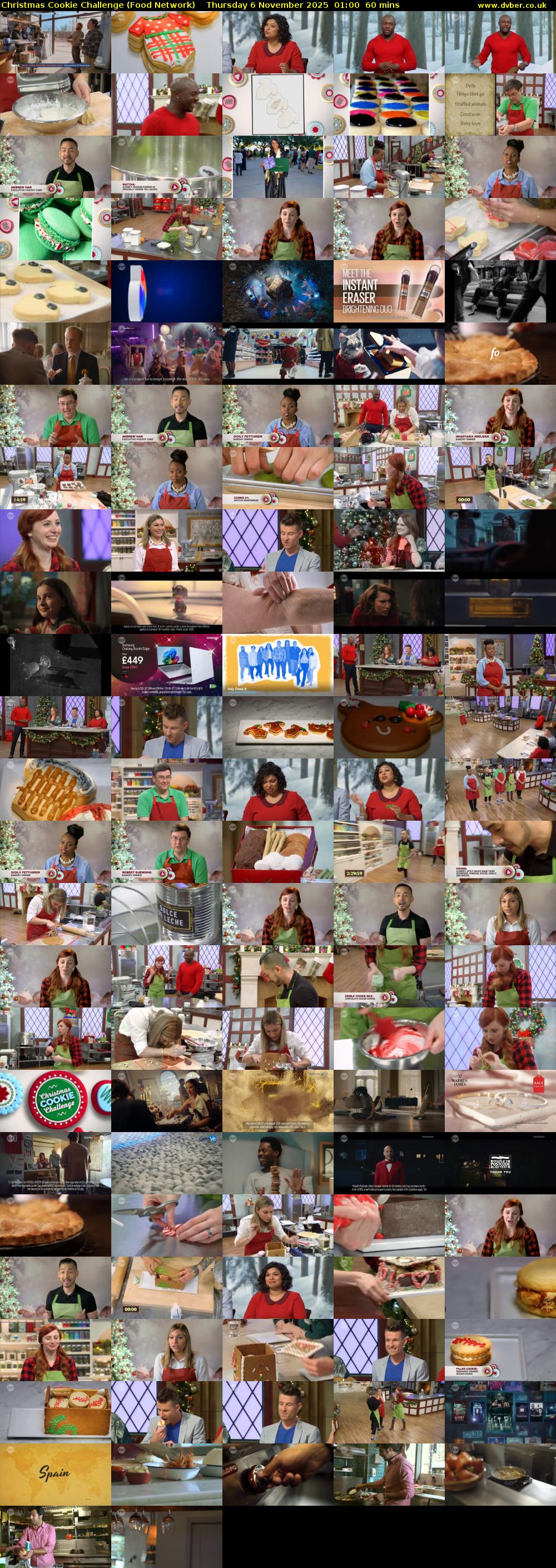 Christmas Cookie Challenge (Food Network) Thursday 6 November 2025 01:00 - 02:00