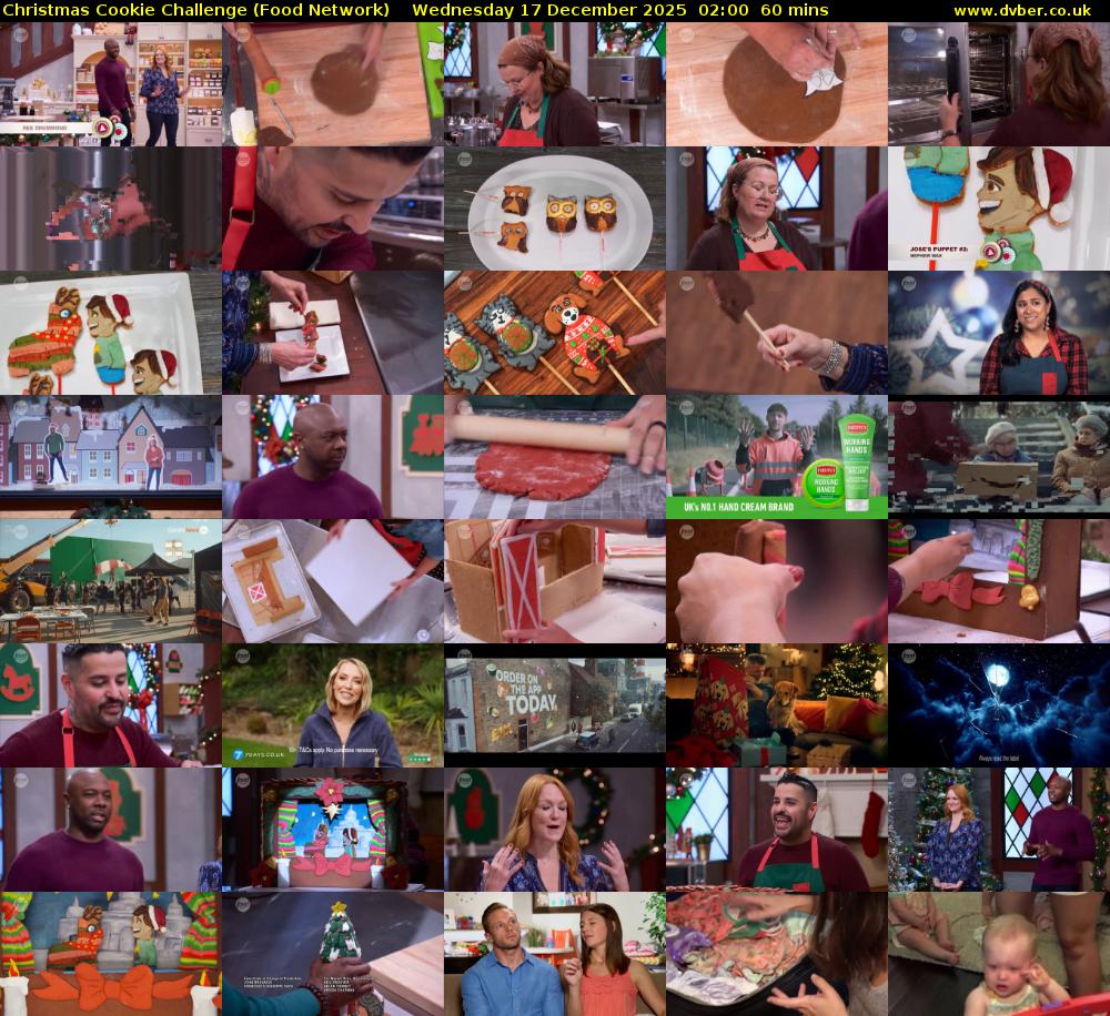 Christmas Cookie Challenge (Food Network) Wednesday 17 December 2025 02:00 - 03:00