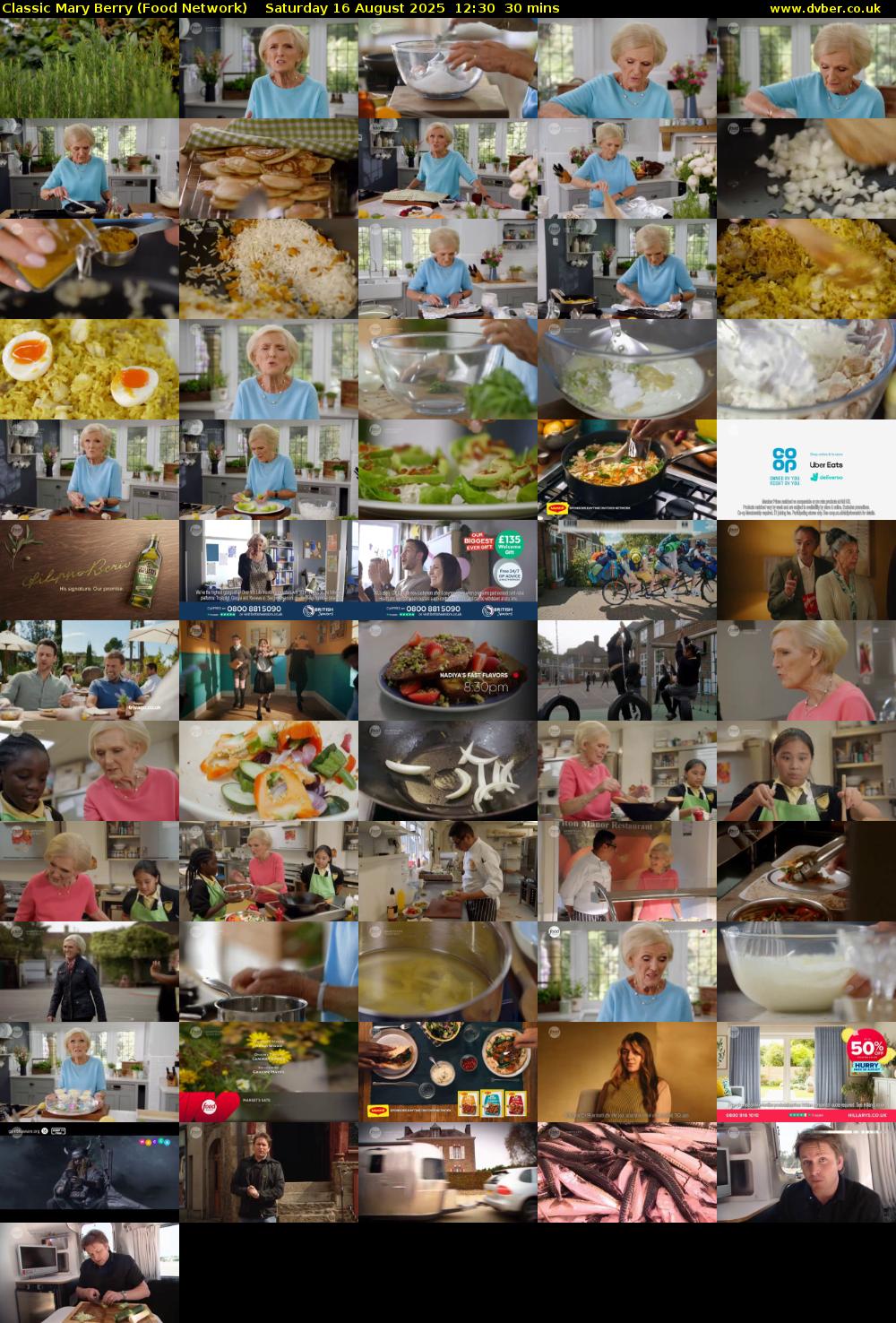 Classic Mary Berry (Food Network) Saturday 16 August 2025 12:30 - 13:00