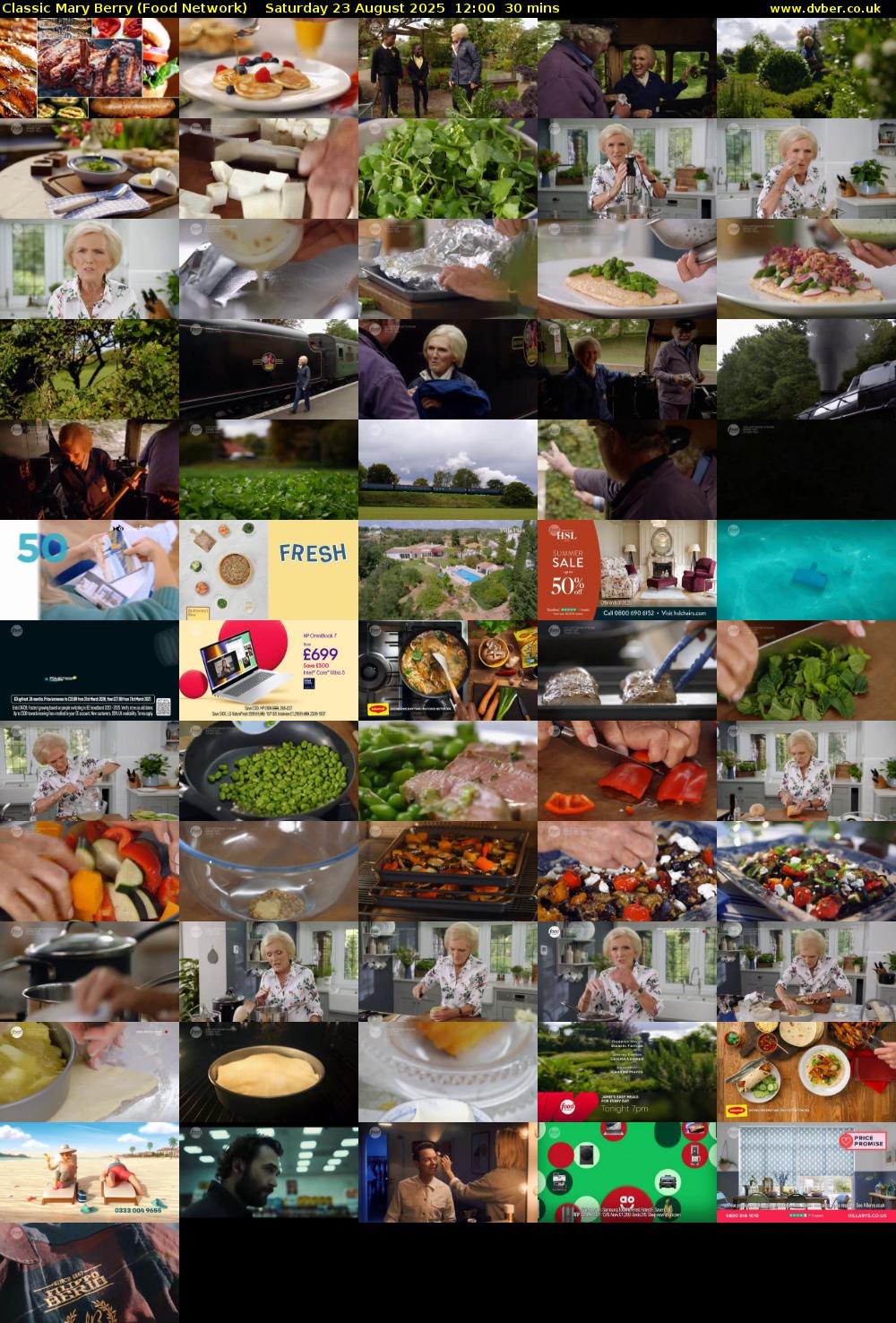 Classic Mary Berry (Food Network) Saturday 23 August 2025 12:00 - 12:30