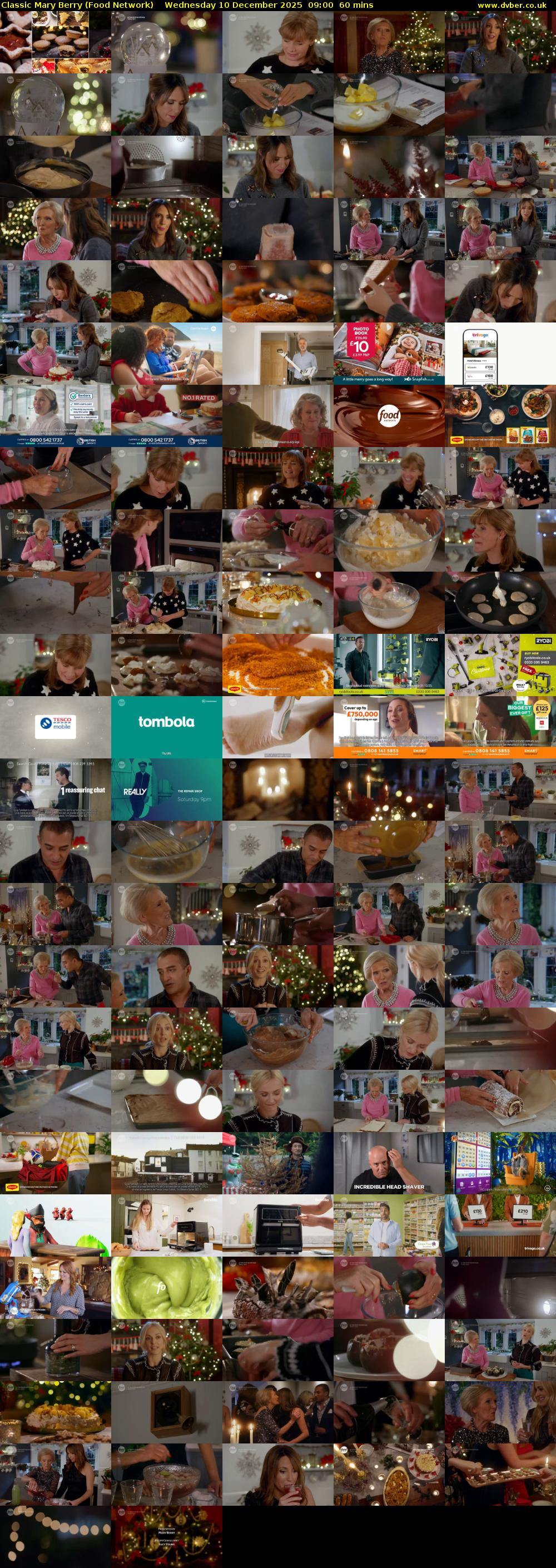 Classic Mary Berry (Food Network) Wednesday 10 December 2025 09:00 - 10:00