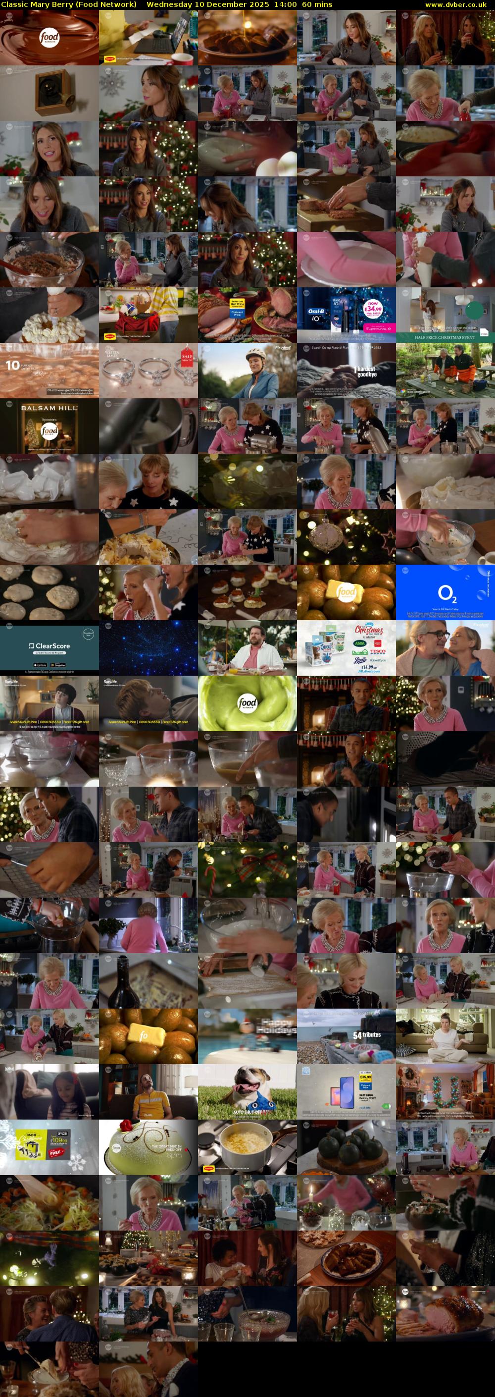 Classic Mary Berry (Food Network) Wednesday 10 December 2025 14:00 - 15:00