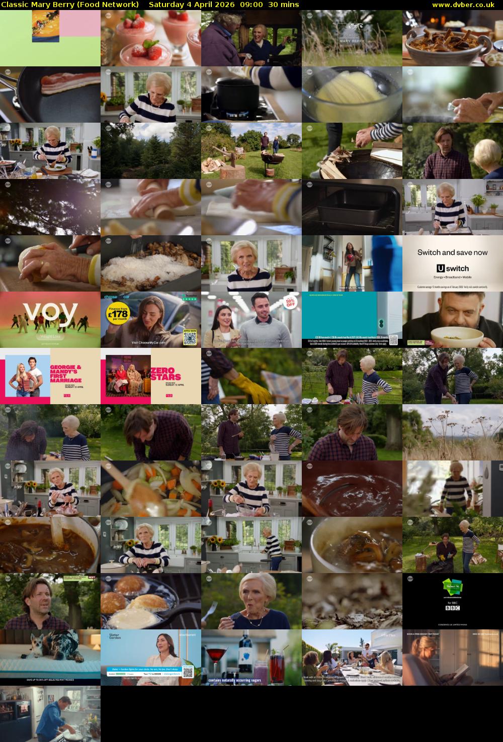 Classic Mary Berry (Food Network) Saturday 4 April 2026 09:00 - 09:30