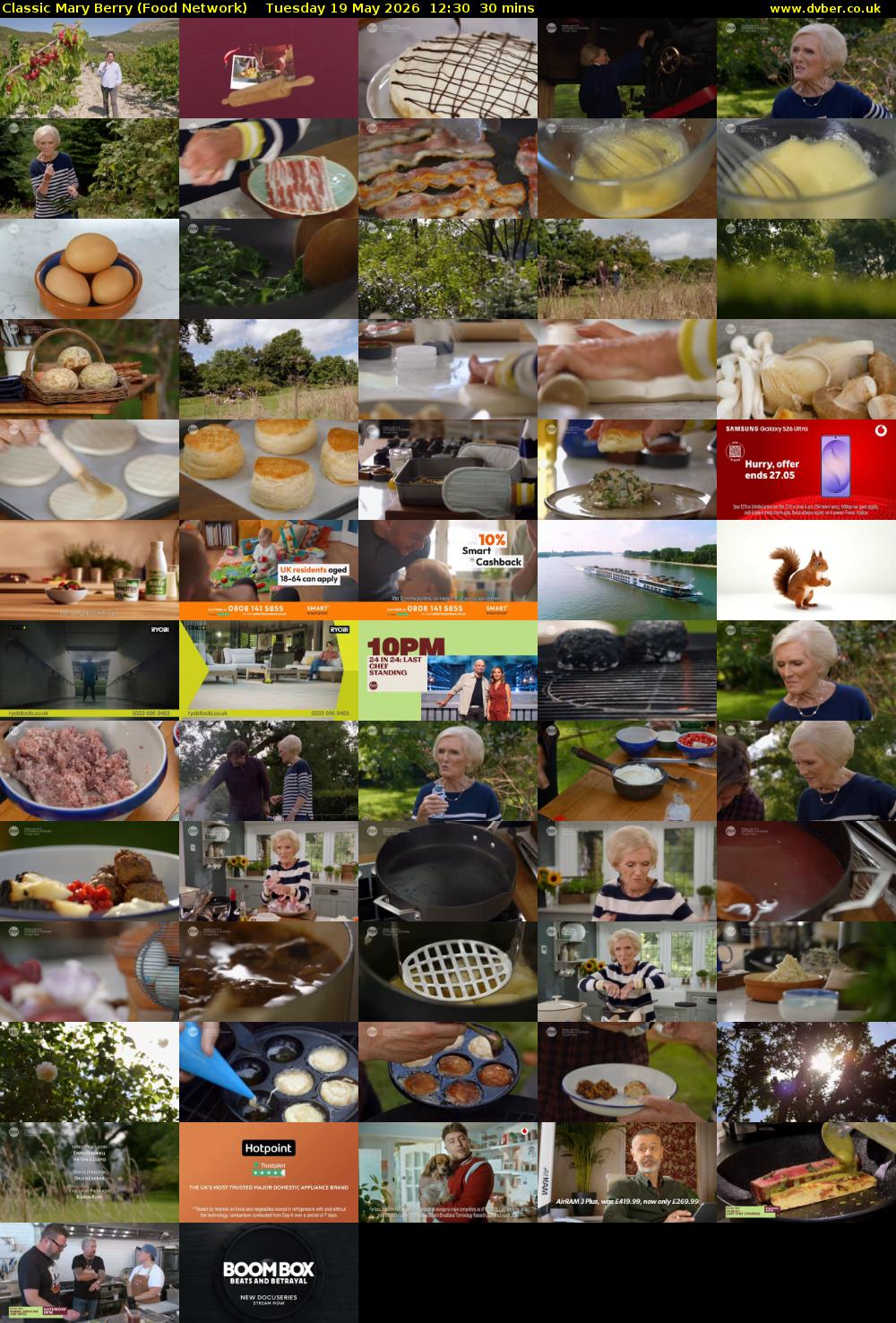Classic Mary Berry (Food Network) Tuesday 19 May 2026 12:30 - 13:00
