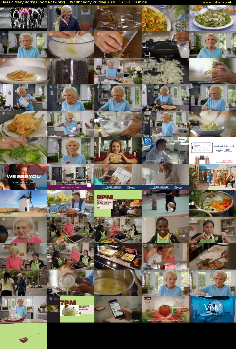 Classic Mary Berry (Food Network) Wednesday 20 May 2026 12:30 - 13:00