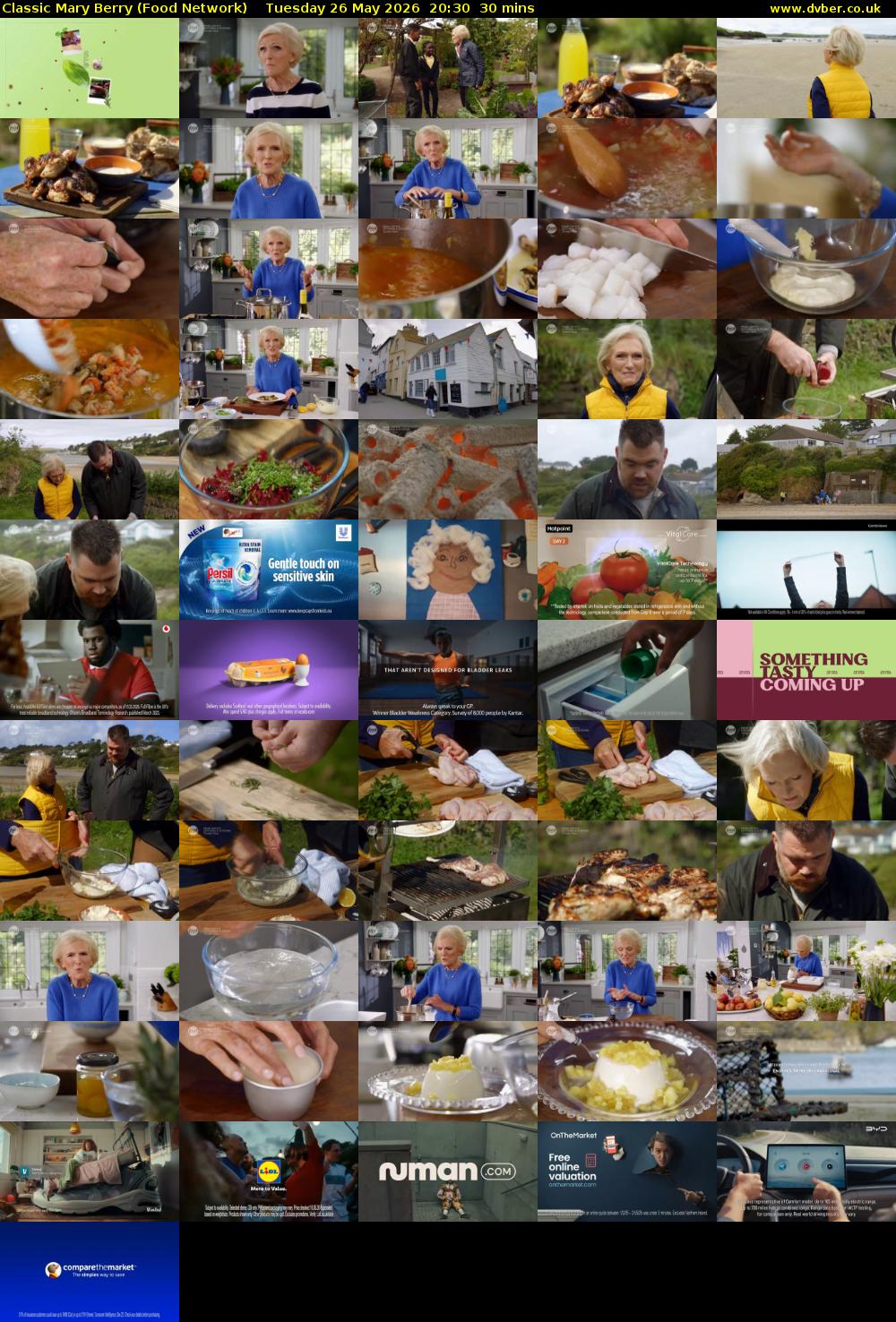 Classic Mary Berry (Food Network) Tuesday 26 May 2026 20:30 - 21:00