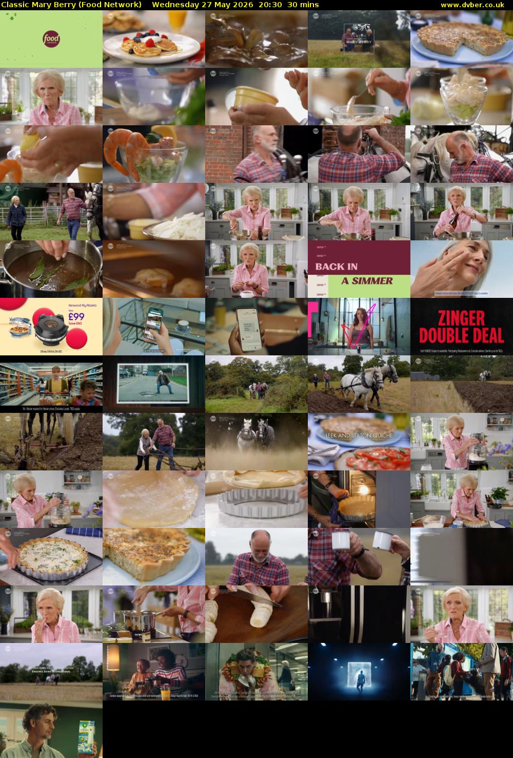Classic Mary Berry (Food Network) Wednesday 27 May 2026 20:30 - 21:00