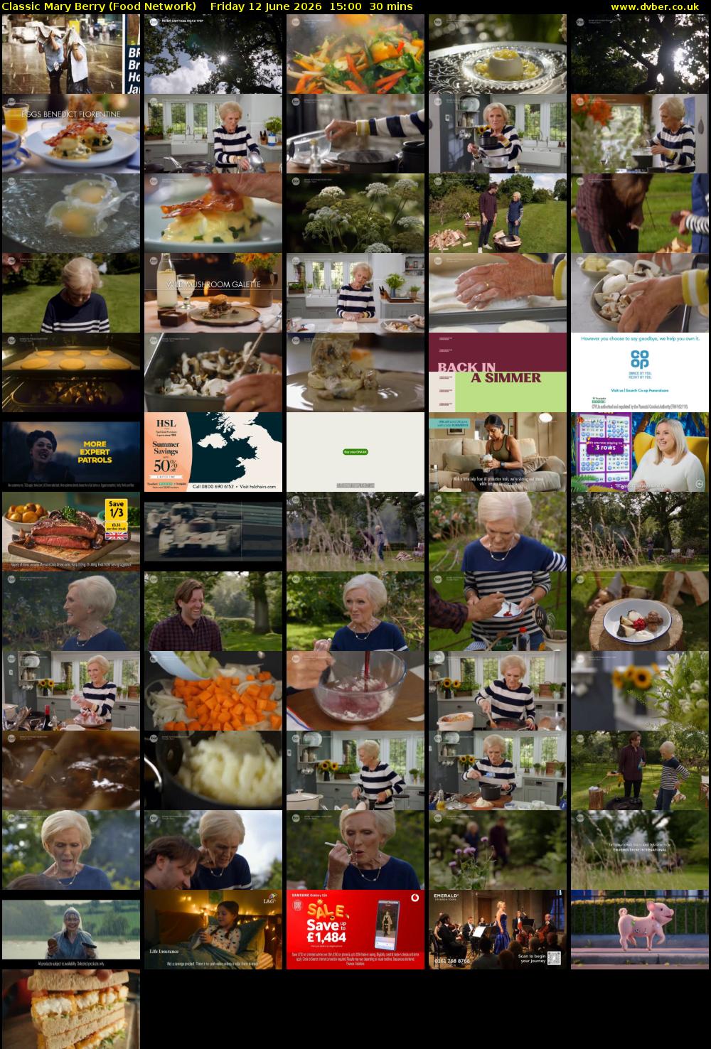 Classic Mary Berry (Food Network) Friday 12 June 2026 15:00 - 15:30