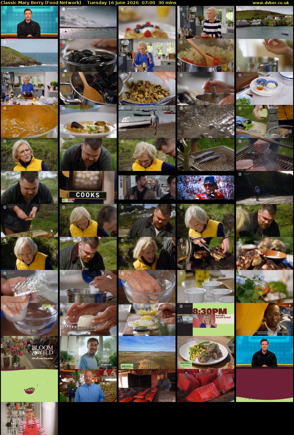 Classic Mary Berry (Food Network) Tuesday 16 June 2026 07:00 - 07:30