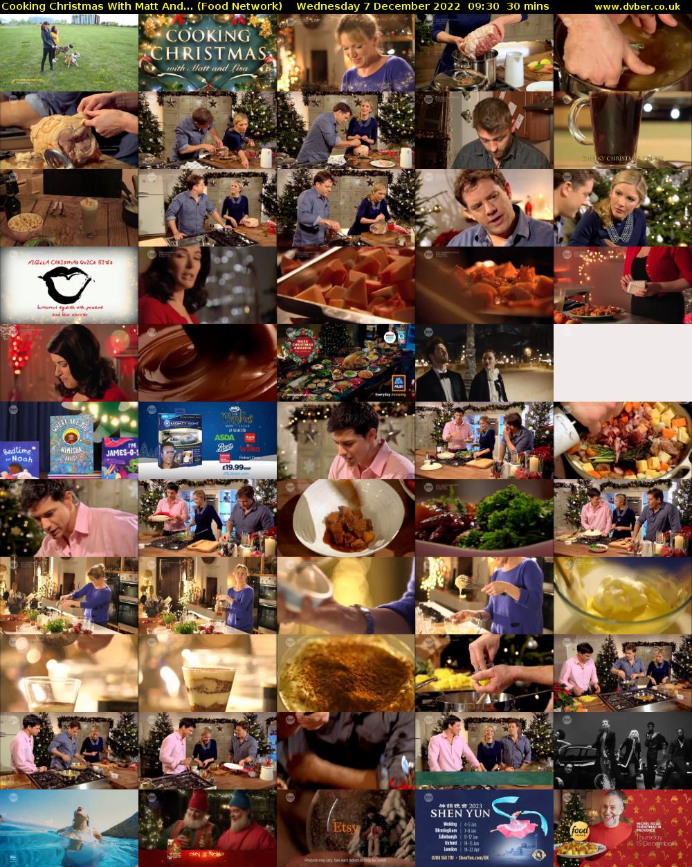 Cooking Christmas With Matt And... (Food Network) Wednesday 7 December 2022 09:30 - 10:00