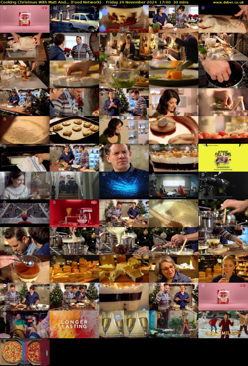 Cooking Christmas With Matt And... (Food Network) Friday 29 November 2024 17:00 - 17:30