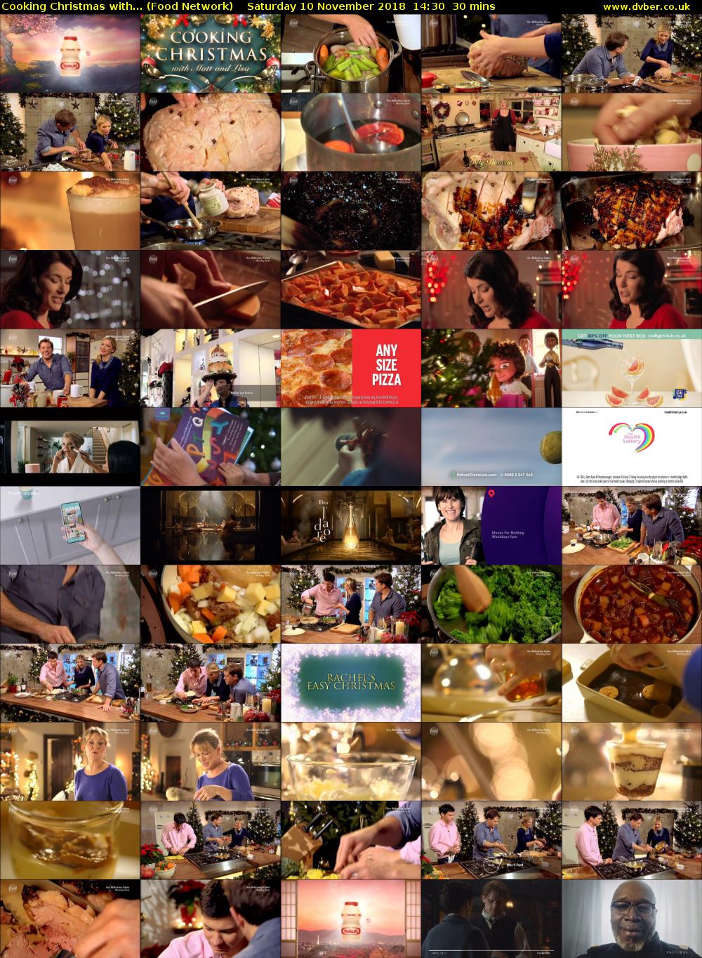 Cooking Christmas with... (Food Network) Saturday 10 November 2018 14:30 - 15:00