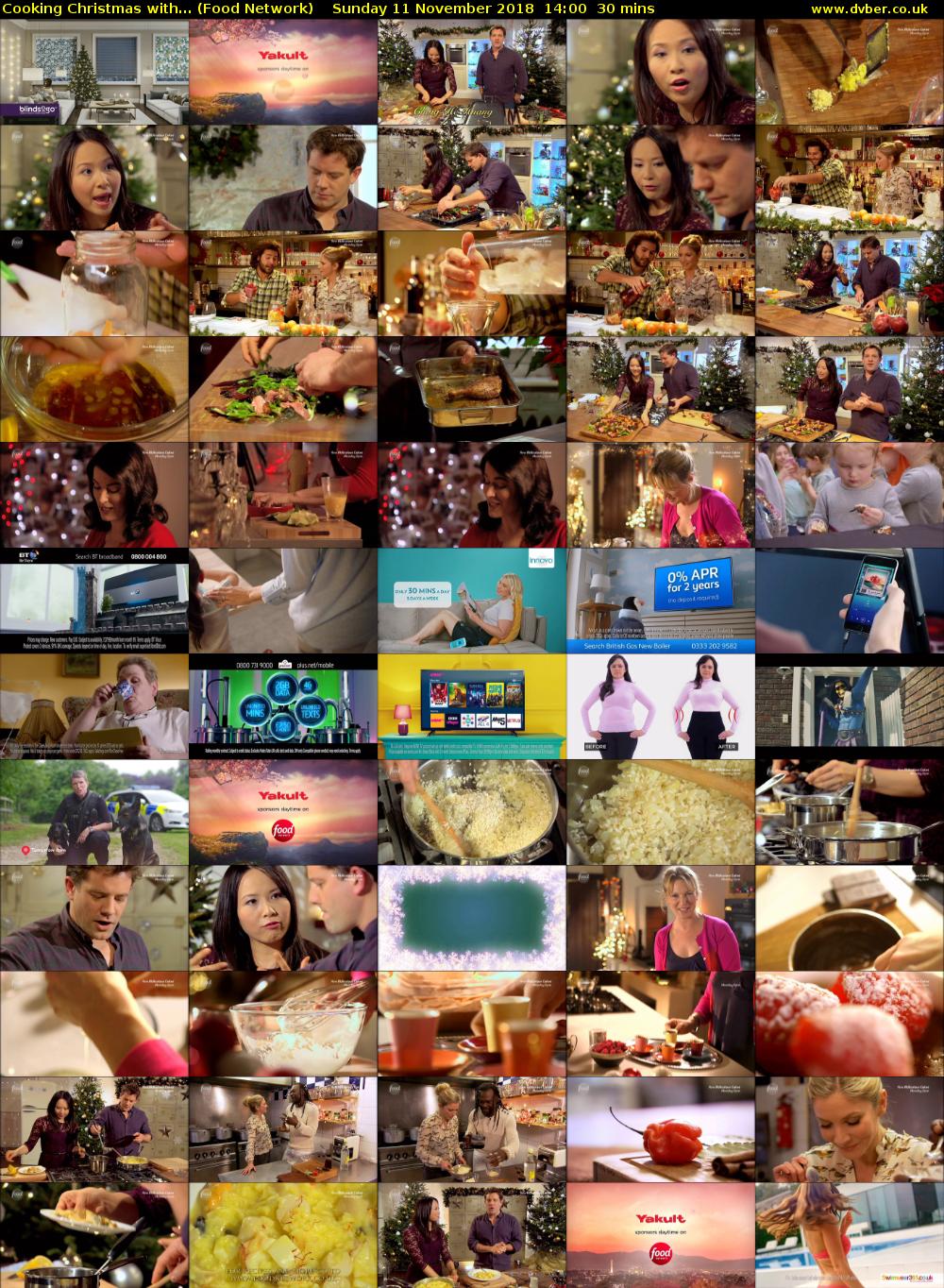 Cooking Christmas with... (Food Network) Sunday 11 November 2018 14:00 - 14:30