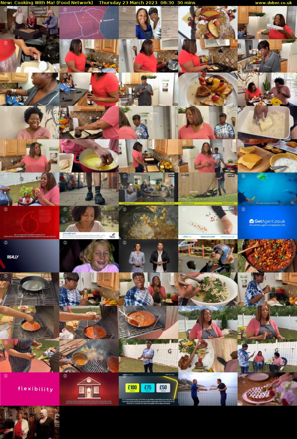 Cooking With Ma! (Food Network) Thursday 23 March 2023 08:30 - 09:00