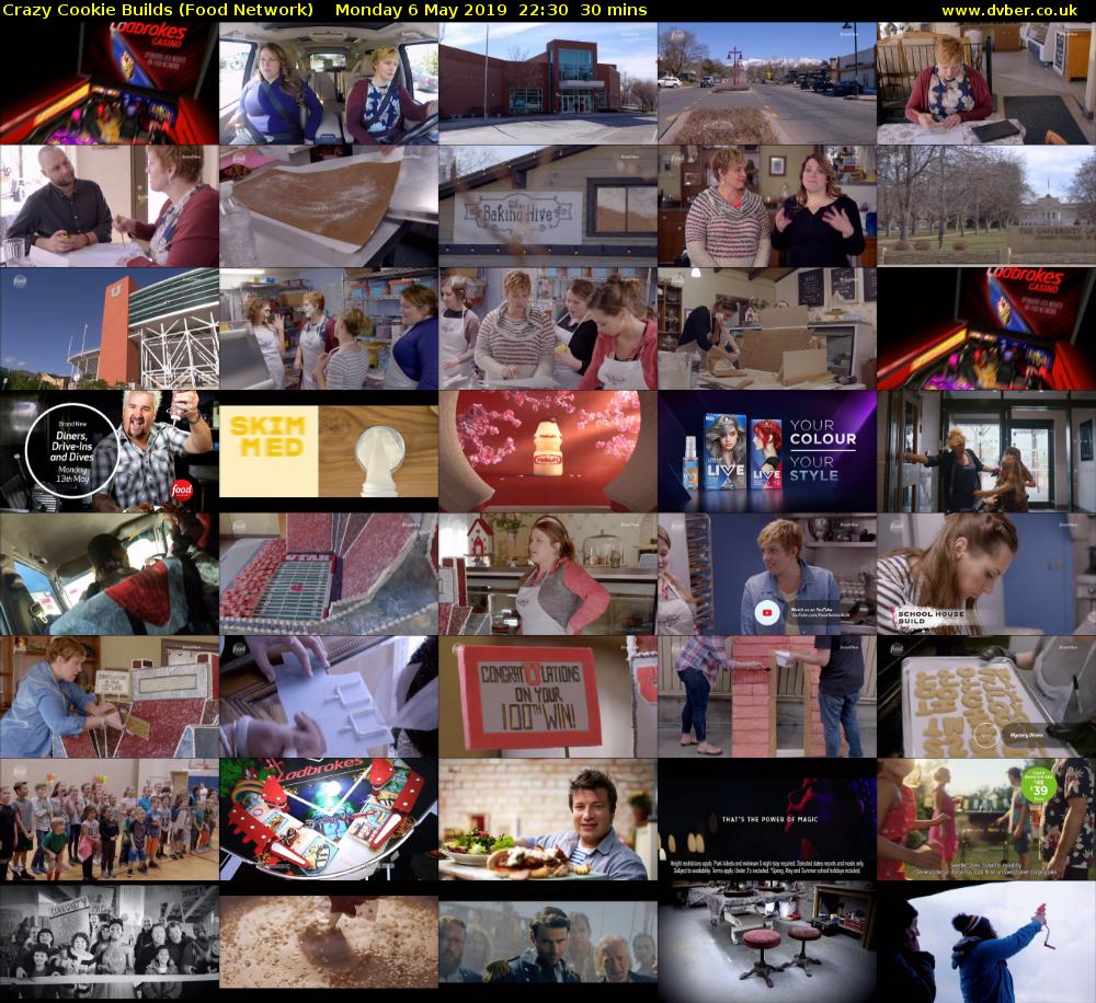 Crazy Cookie Builds (Food Network) Monday 6 May 2019 22:30 - 23:00
