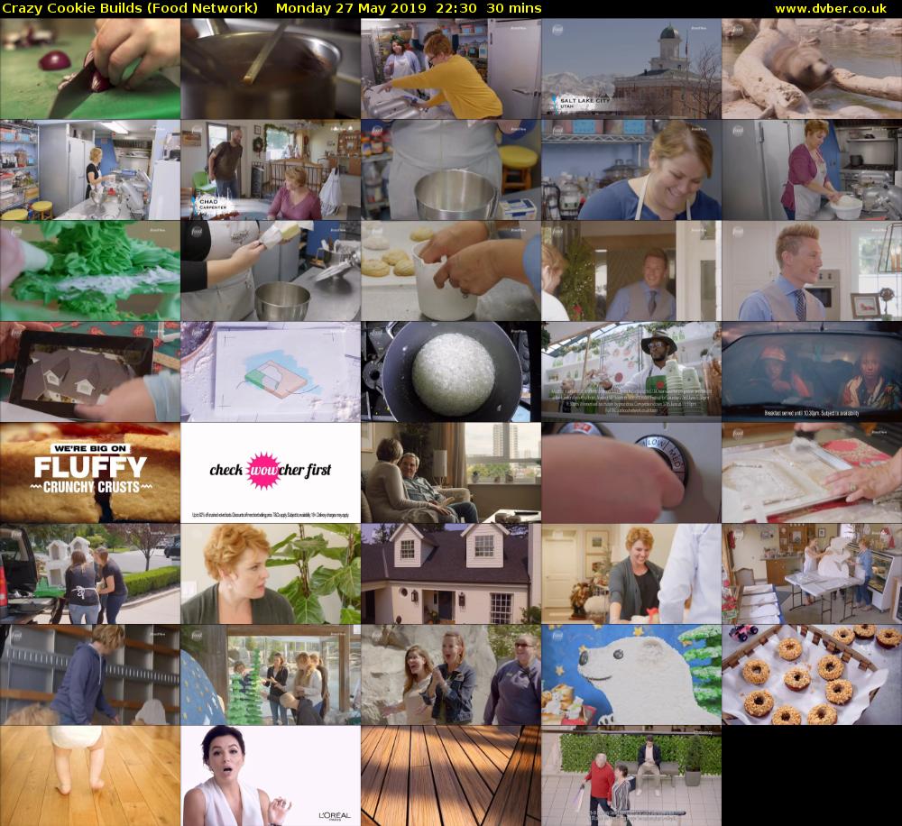 Crazy Cookie Builds (Food Network) Monday 27 May 2019 22:30 - 23:00