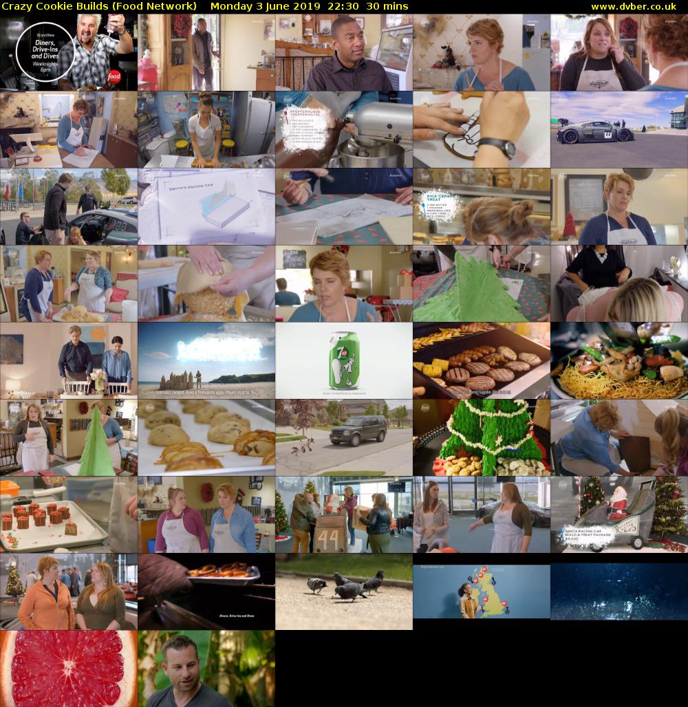 Crazy Cookie Builds (Food Network) Monday 3 June 2019 22:30 - 23:00