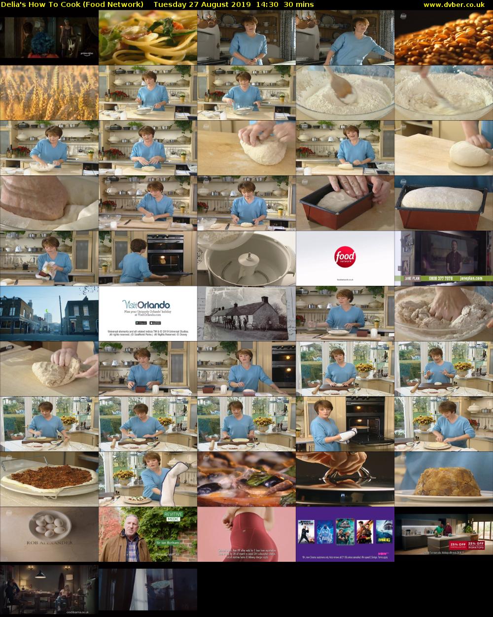 Delia's How To Cook (Food Network) Tuesday 27 August 2019 14:30 - 15:00