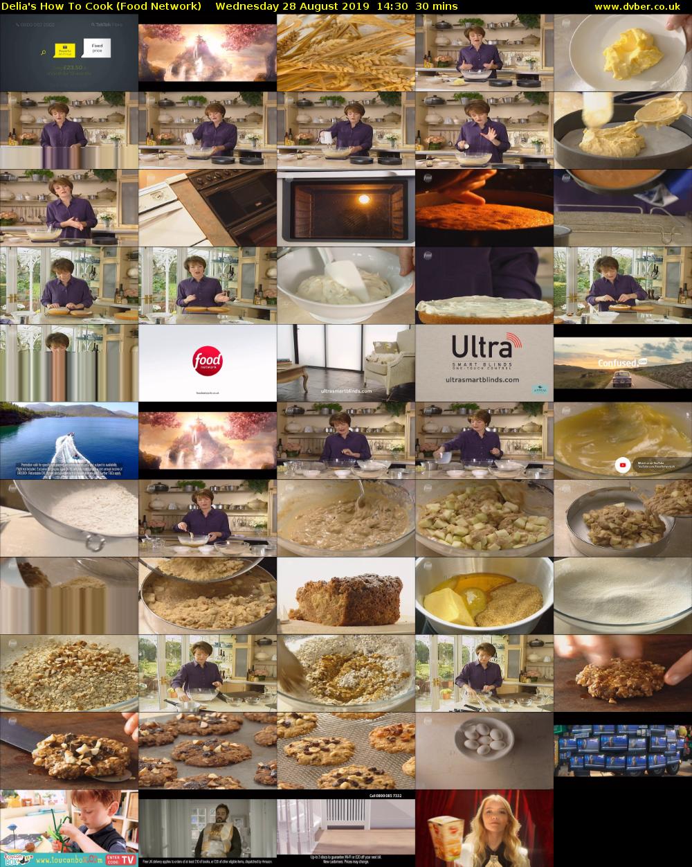 Delia's How To Cook (Food Network) Wednesday 28 August 2019 14:30 - 15:00