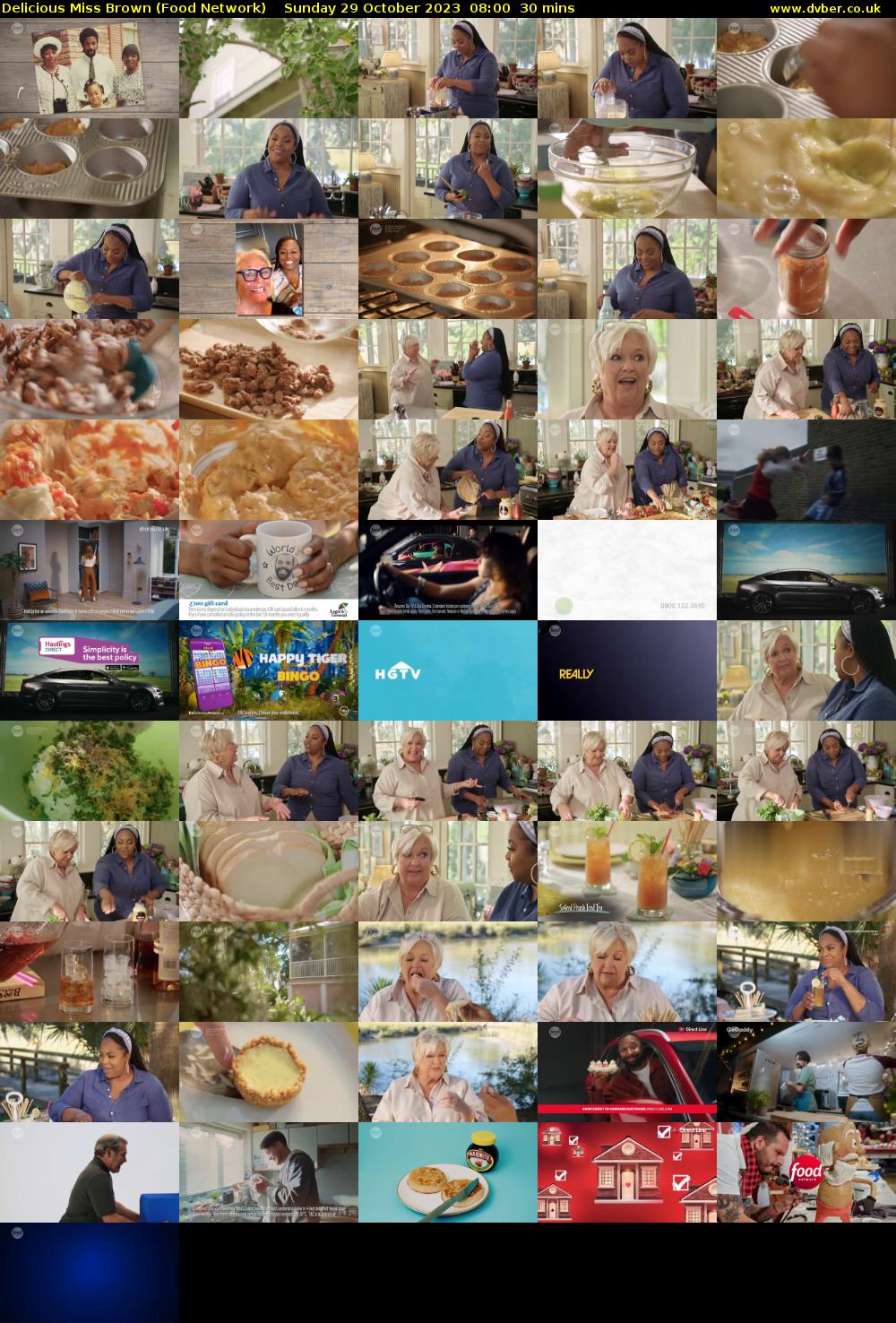 Delicious Miss Brown (Food Network) Sunday 29 October 2023 08:00 - 08:30