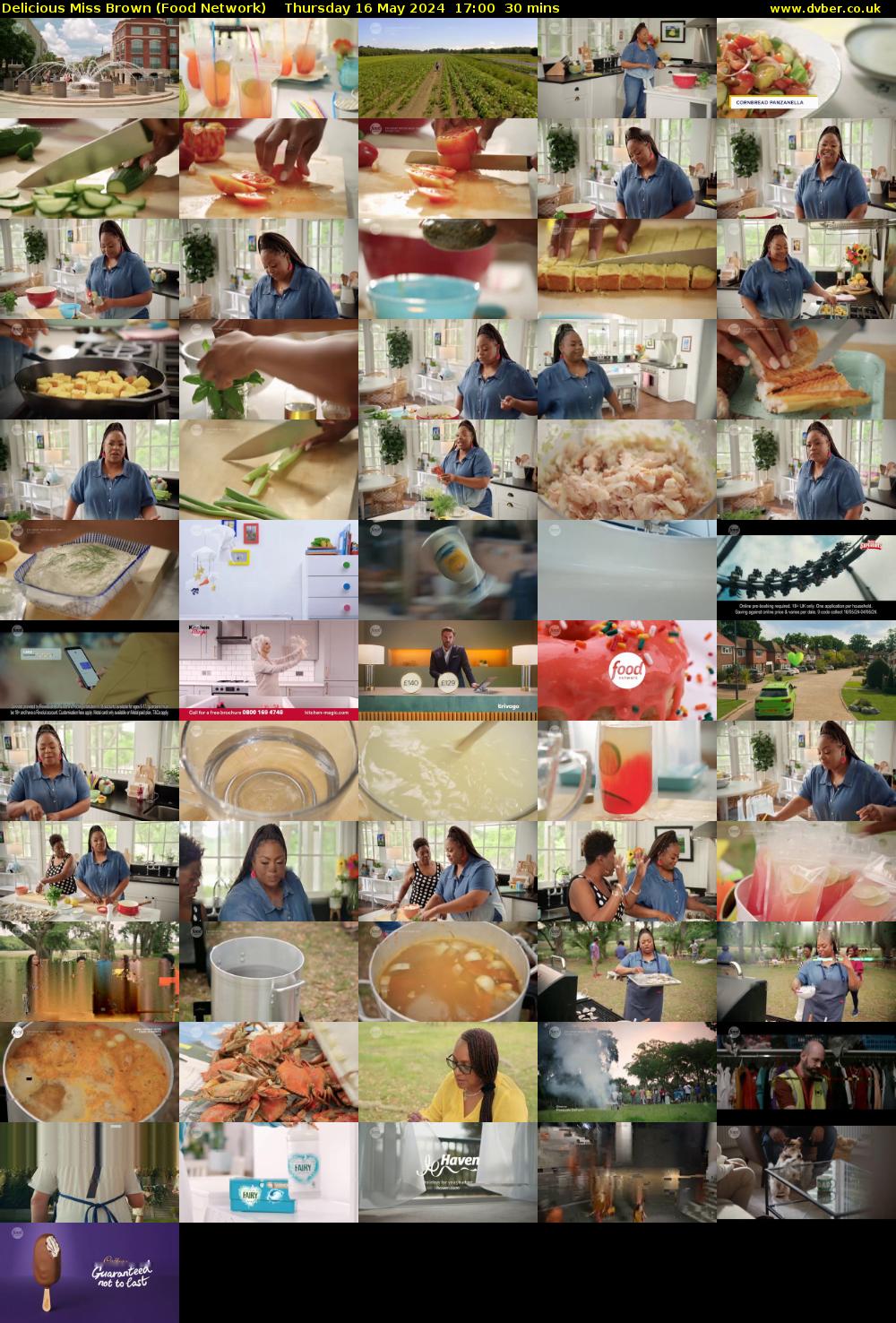 Delicious Miss Brown (Food Network) Thursday 16 May 2024 17:00 - 17:30