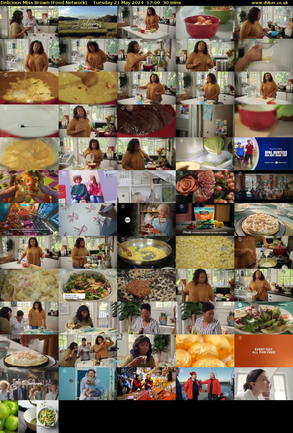 Delicious Miss Brown (Food Network) Tuesday 21 May 2024 17:00 - 17:30