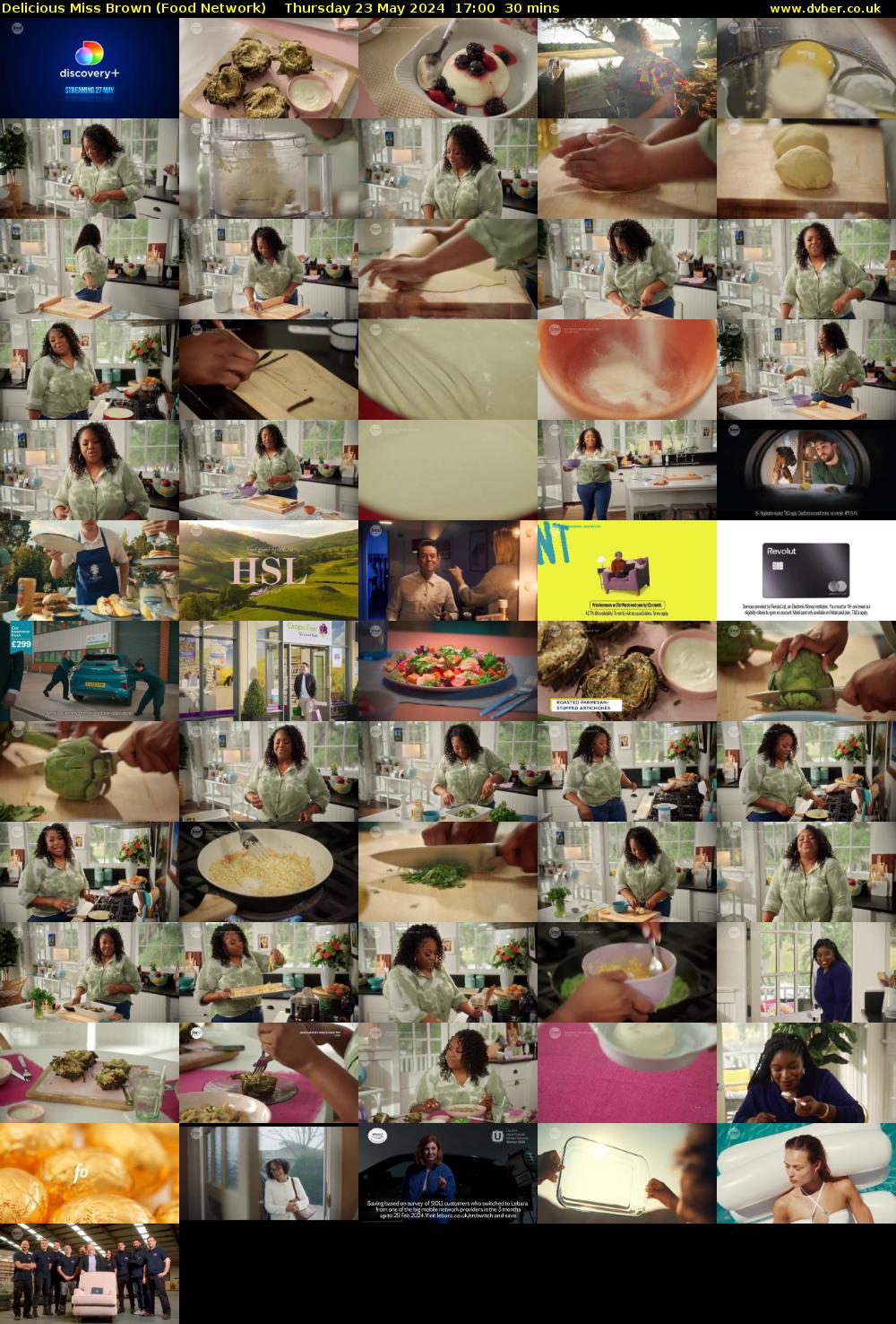 Delicious Miss Brown (Food Network) Thursday 23 May 2024 17:00 - 17:30