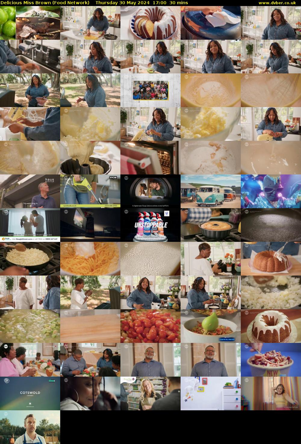 Delicious Miss Brown (Food Network) Thursday 30 May 2024 17:00 - 17:30