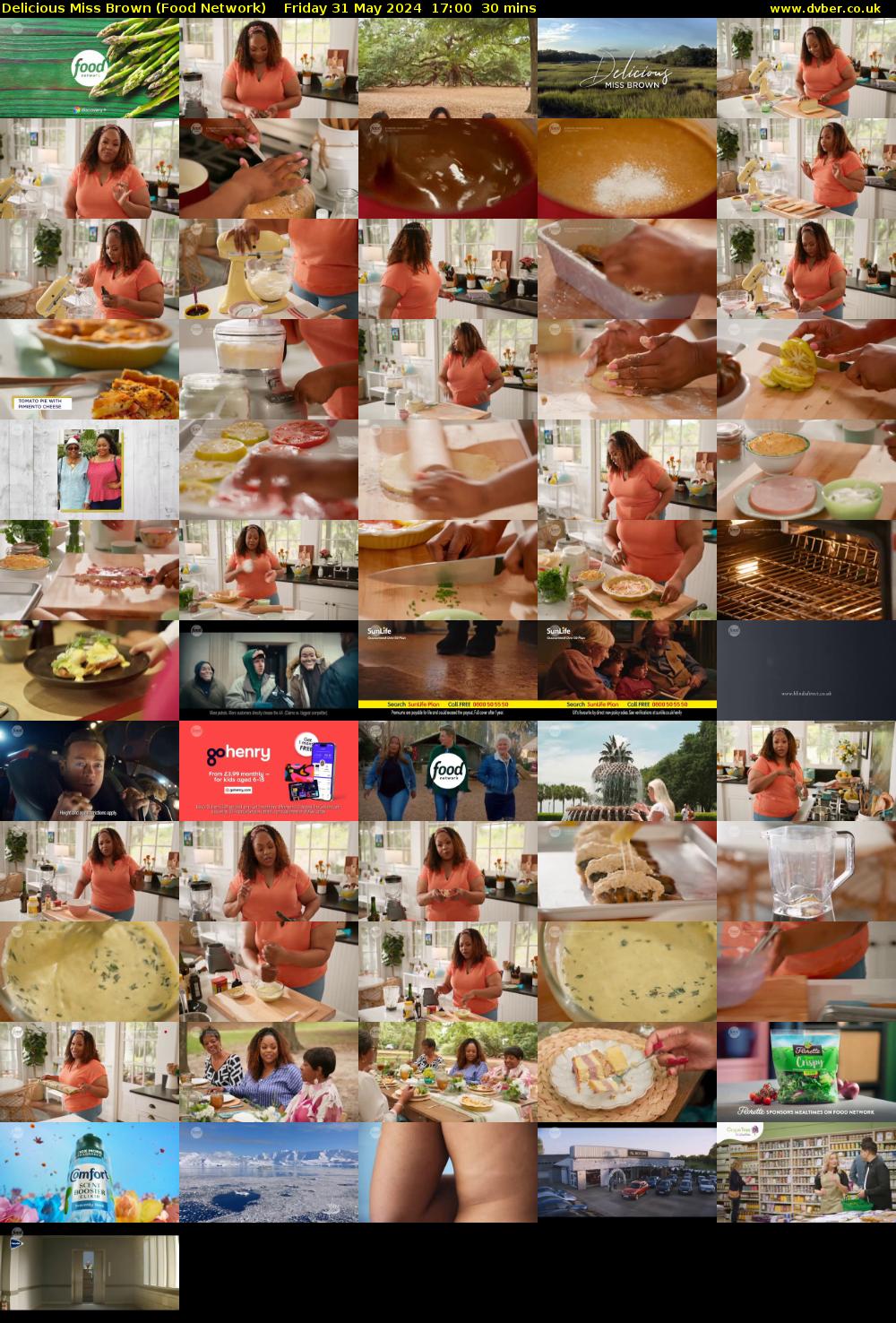 Delicious Miss Brown (Food Network) Friday 31 May 2024 17:00 - 17:30
