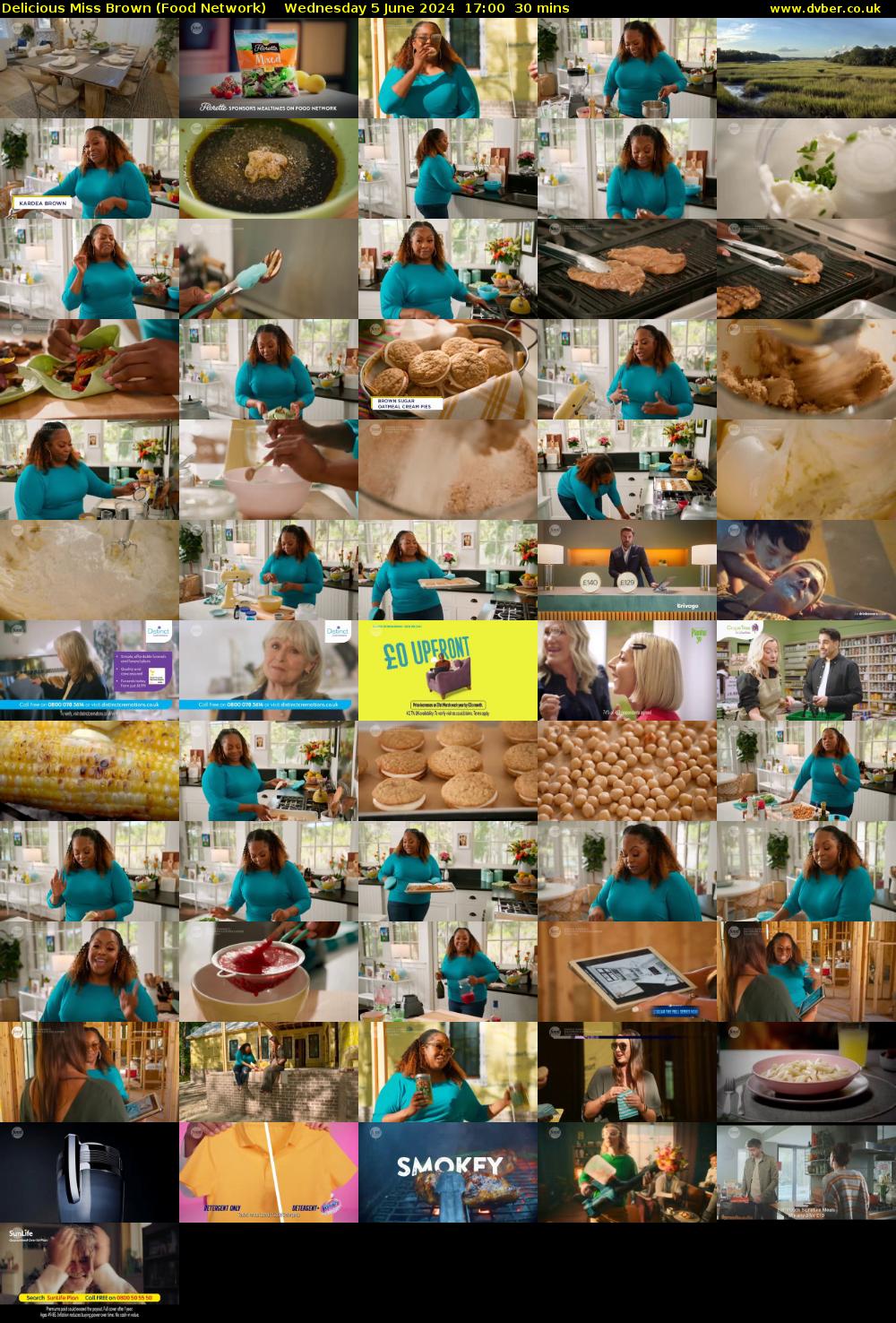 Delicious Miss Brown (Food Network) Wednesday 5 June 2024 17:00 - 17:30