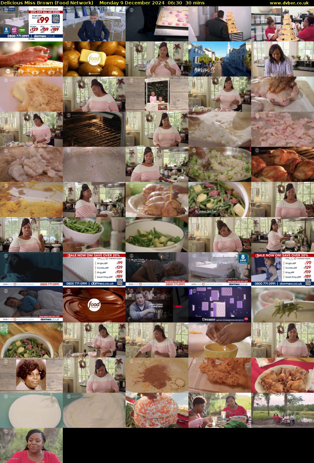 Delicious Miss Brown (Food Network) Monday 9 December 2024 06:30 - 07:00