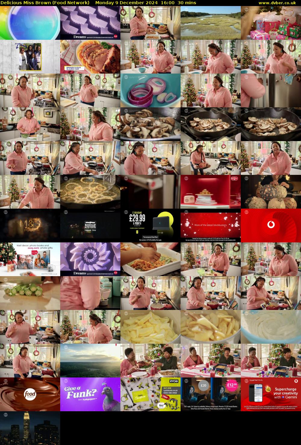 Delicious Miss Brown (Food Network) Monday 9 December 2024 16:00 - 16:30