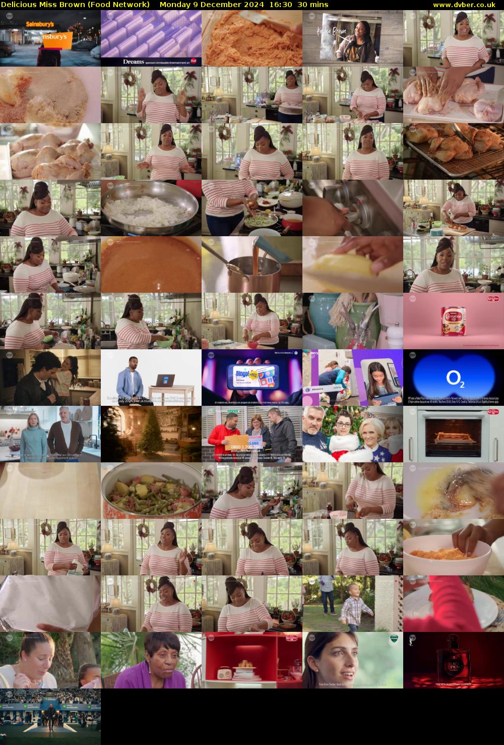 Delicious Miss Brown (Food Network) Monday 9 December 2024 16:30 - 17:00