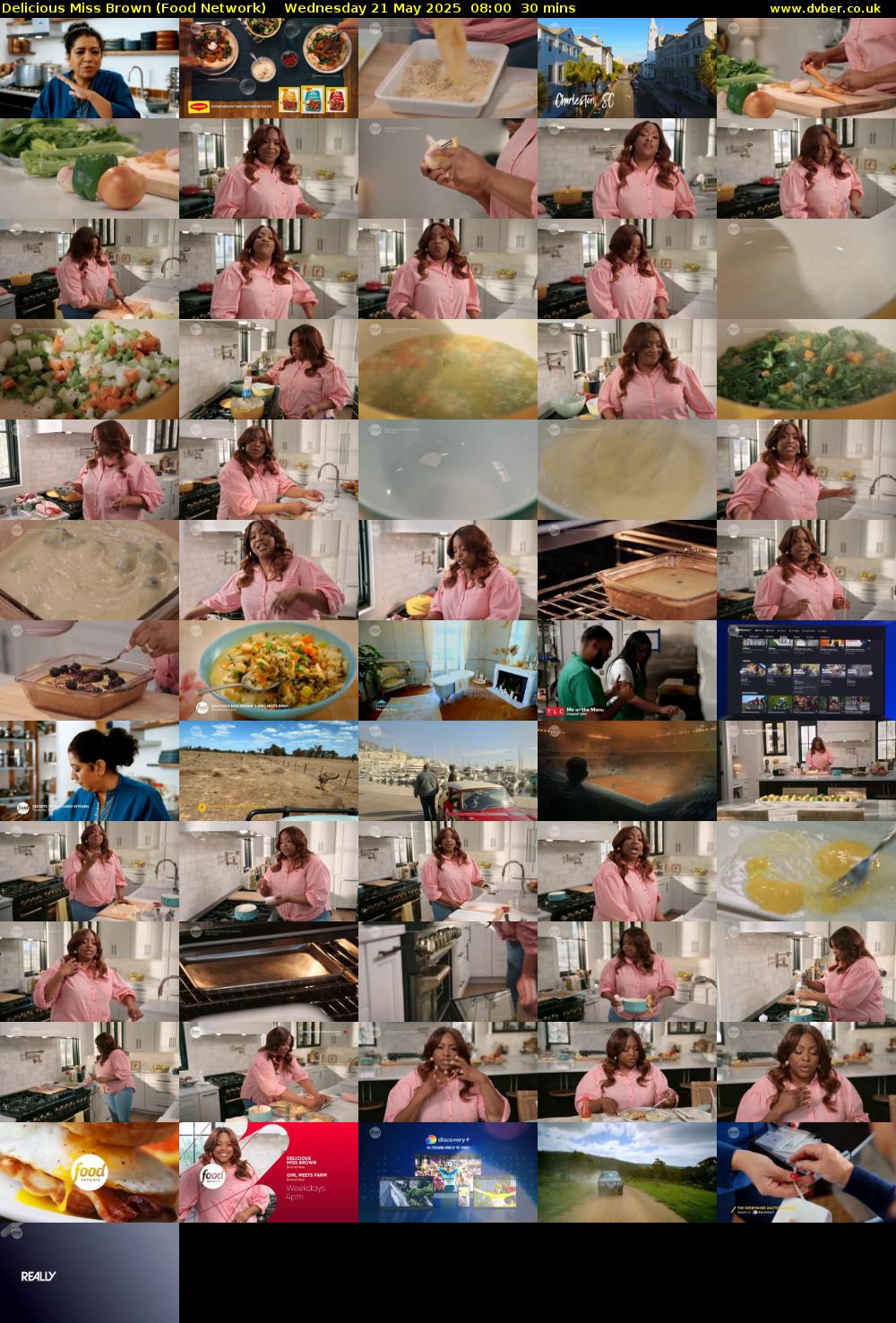 Delicious Miss Brown (Food Network) Wednesday 21 May 2025 08:00 - 08:30