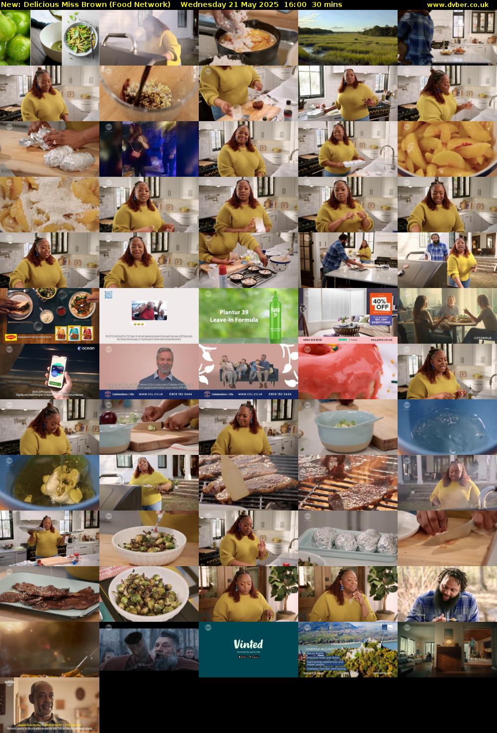 Delicious Miss Brown (Food Network) Wednesday 21 May 2025 16:00 - 16:30