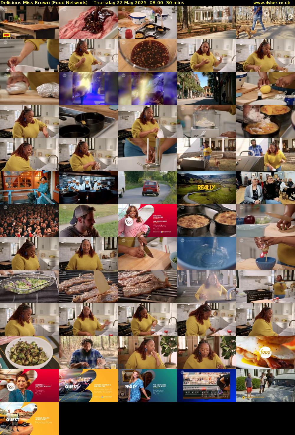 Delicious Miss Brown (Food Network) Thursday 22 May 2025 08:00 - 08:30