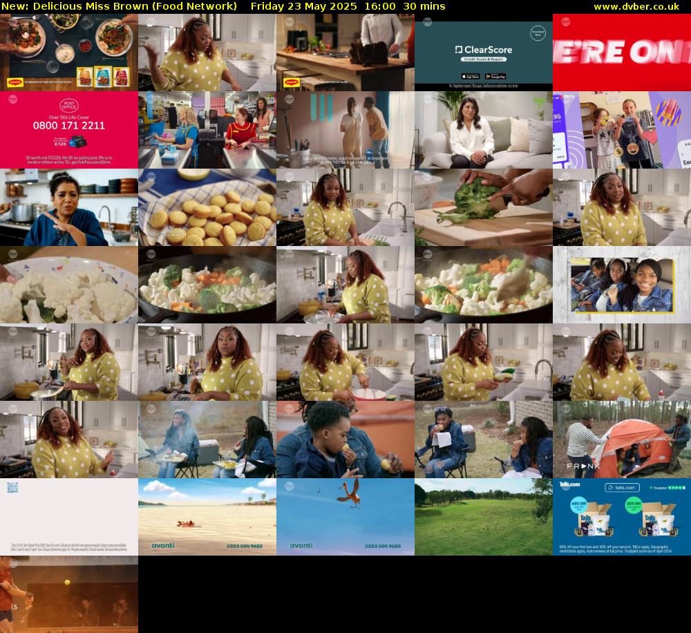 Delicious Miss Brown (Food Network) Friday 23 May 2025 16:00 - 16:30
