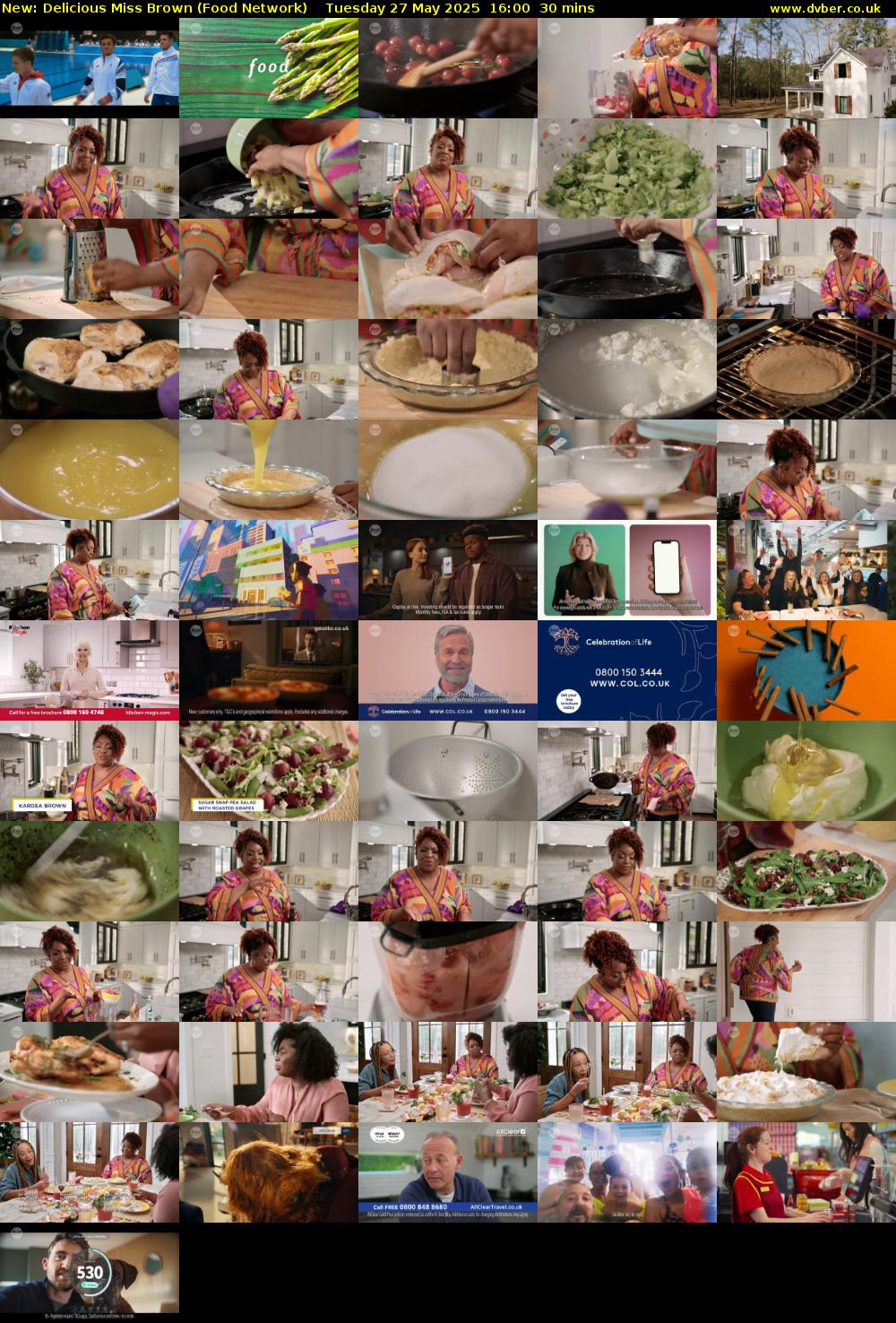 Delicious Miss Brown (Food Network) Tuesday 27 May 2025 16:00 - 16:30