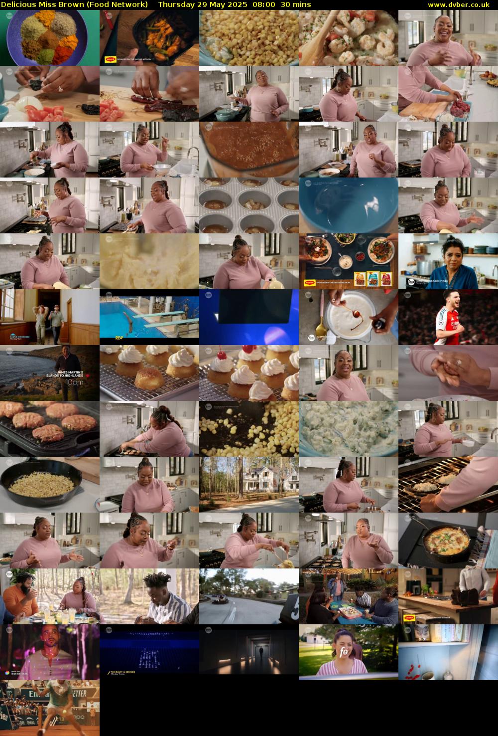Delicious Miss Brown (Food Network) Thursday 29 May 2025 08:00 - 08:30