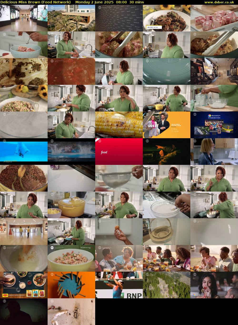 Delicious Miss Brown (Food Network) Monday 2 June 2025 08:00 - 08:30